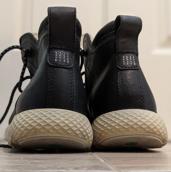 Timberland black leather sneakers mens size 7 - Picture 4 of 6